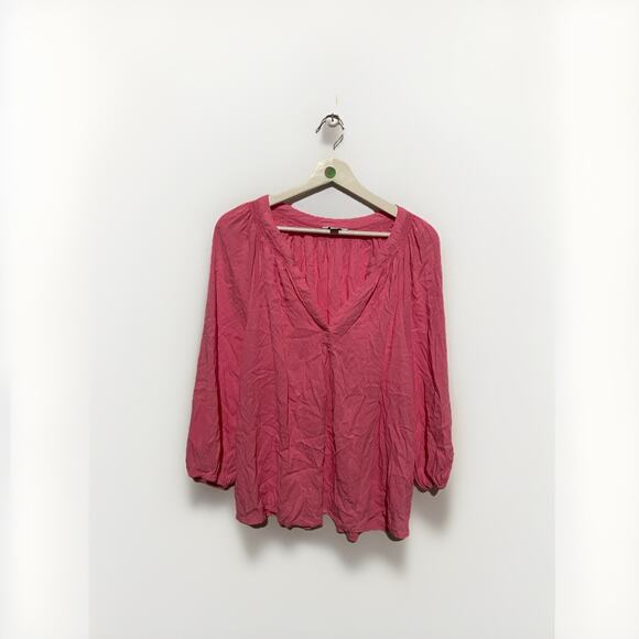 pink womens Crown & Ivy blouse top Size XL - Picture 1 of 5